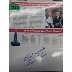 Signed 1986-87 hat trick memorabilia