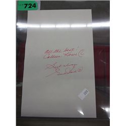 Autographs - Colleen and Gordie Howe