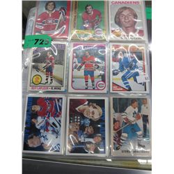8 pages of Hockey collector cards
