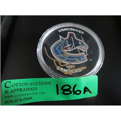 Sedin Brothers signed puck
