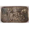 Image 1 : OLD HORSE AND BUGGY ONE OUNCE .999 SILVER BAR,