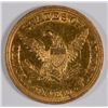 Image 2 : 1845 5 DOLLAR GOLD MS60 LOOKS A LITTLE PL