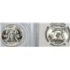 Image 3 : 1963-D FRANKLIN HALF DOLLAR PCGS MS65 & 1963-D FRANKLIN HALF DOLLAR NGC MS64 FBL