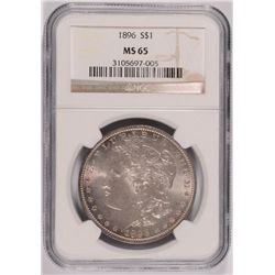 1896 MORGAN DOLLAR NGC MS65