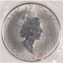 1990 1 OZT .9999 FS CANADA MAPLE LEAF