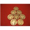 Image 1 : LOT OF (7) MERCURY DIMES 90% SILVER 1927