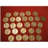 Image 2 : LOT OF (27) MERCURY DIMES (1) ROOSEVELT DIME 90% SILVER