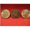Image 1 : LOT OF (3) 1964 90% SILVER KENNEDY HALF DOLLARS