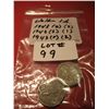Image 3 : LOT OF (5) 1943 WALKING LIBERTY HALF DOLLARS 90% SILVER