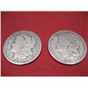 Image 1 : LOT OF (2) 1900 o & 1921 s MORGAN SILVER DOLLARS 90% SILVER