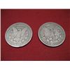 Image 2 : LOT OF (2) 1900 o & 1921 s MORGAN SILVER DOLLARS 90% SILVER