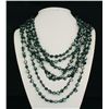 Image 1 : 815.00CTW GREY GREEN 7 ROW MOTHER OF PEARL NECKLACE