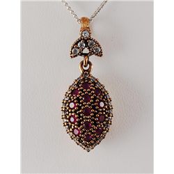 Natural Stone Vintage Victorian Design Pendant