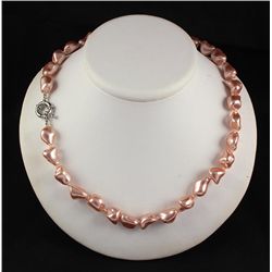 Keshi Pinky Pink Pearl Handmade Necklace