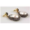 Image 2 : Victorian Vintage Mother of Pearl Earring