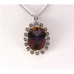 Natural Stone Mystic Topaz Pendant