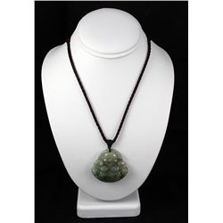 214.08ctw Buddhist Charm Jade Pendant Necklace