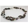 Image 2 : 303.64CTW EARTHY AGATE CHIPS NECKLACE W/ METAL LOCK