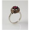 Image 1 : Natural Stone Statement Victorian Design Ring