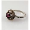 Image 2 : Natural Stone Statement Victorian Design Ring