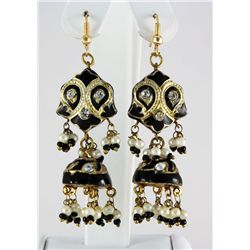 10.47GRAM INDIAN HANDMADE LAKH FASHION EARRING