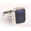 Image 2 : SAPPHIRE CORRUNDUM 24.56CTW BEZEL SILVER RING