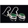 Image 2 : EMERALD BERYL 21.46CTW MINI SILVER HOOK EARRING