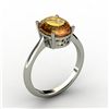 Image 1 : Citrine 2.40 ctw Ring 14kt White Gold