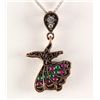 Image 1 : Natural Stone Vintage Victorian Design Pendant