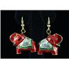 Image 1 : 6.47GRAM INDIAN HANDMADE LAKH ELEPHANT EARRING