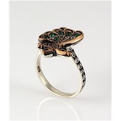 Natural Stone Statement Victorian Design Ring