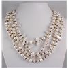 Image 1 : PRETTY WHITE 674.00CTW FW PEARL NECKLACE W/ BOTTON LOCK