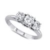 Image 1 : 2.00 ctw Round cut Three Stone Diamond Ring, G-H, SI2