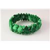 Image 2 : Natural Jade 383.85ctw Stretch Bracelet Lot of 2