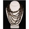 Image 1 : 995.00CTW METAL BROWN 8ROW MOTHER OF PEARL NECKALCE