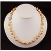 Image 1 : Keshi Yellow Peach Pearl Handmade Necklace