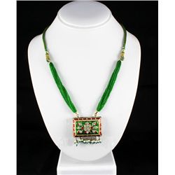 22.18GRAM INDIAN HANDMADE LAKH FASHION NECKLACE
