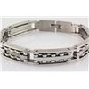 Image 2 : Men's Stainless Electroplated Bracelet 8 3/4"