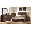 Image 1 : Queen Size Bedroom Set Including Storage Bed,  Dresser, Mirror, Highboy & Night Table
