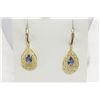 Image 1 : 10kt Gold and Genuine Tanzanite Earrings