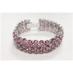 Sterling Silver and Genuine Ruby Bracelet  (Appraised $4,535)