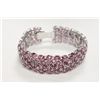Image 1 : Sterling Silver and Genuine Ruby Bracelet  (Appraised $4,535)