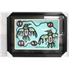 Image 1 : Norval Morrisseau Limited Edition Museum  Framed Publisher's Proof Print  "Thunderbird""  (Hand Sign