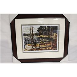 Tom Thomson Limited Edition Museum Framed  Print "The Canoe"""