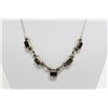 Image 1 : Sterling Silver and Genuine Garnet Necklace