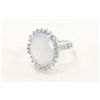 Image 1 : Sterling Silver and Genuine Quartz Ring Size  5.25