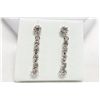 Image 1 : Dangle Style Earrings With Clear Crystals