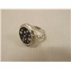 Image 1 : Joshua Lieff Designer Rhodium Plated Ring  with Multi Colored Swarovski Crystals Size  7.75