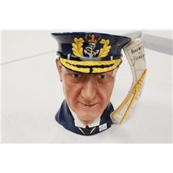 Franklin Mint Character Jug  Admiral Lord  Jelllicoe   