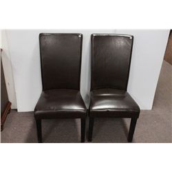 2 Bonded Leather Side Chairs